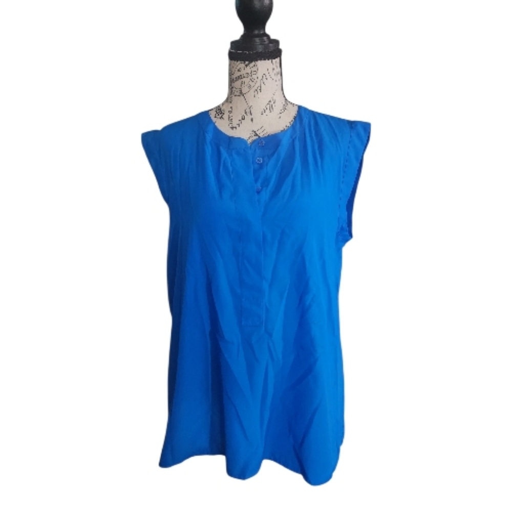 J. Crew Cap Sleeve Popover Blouse, Size 8